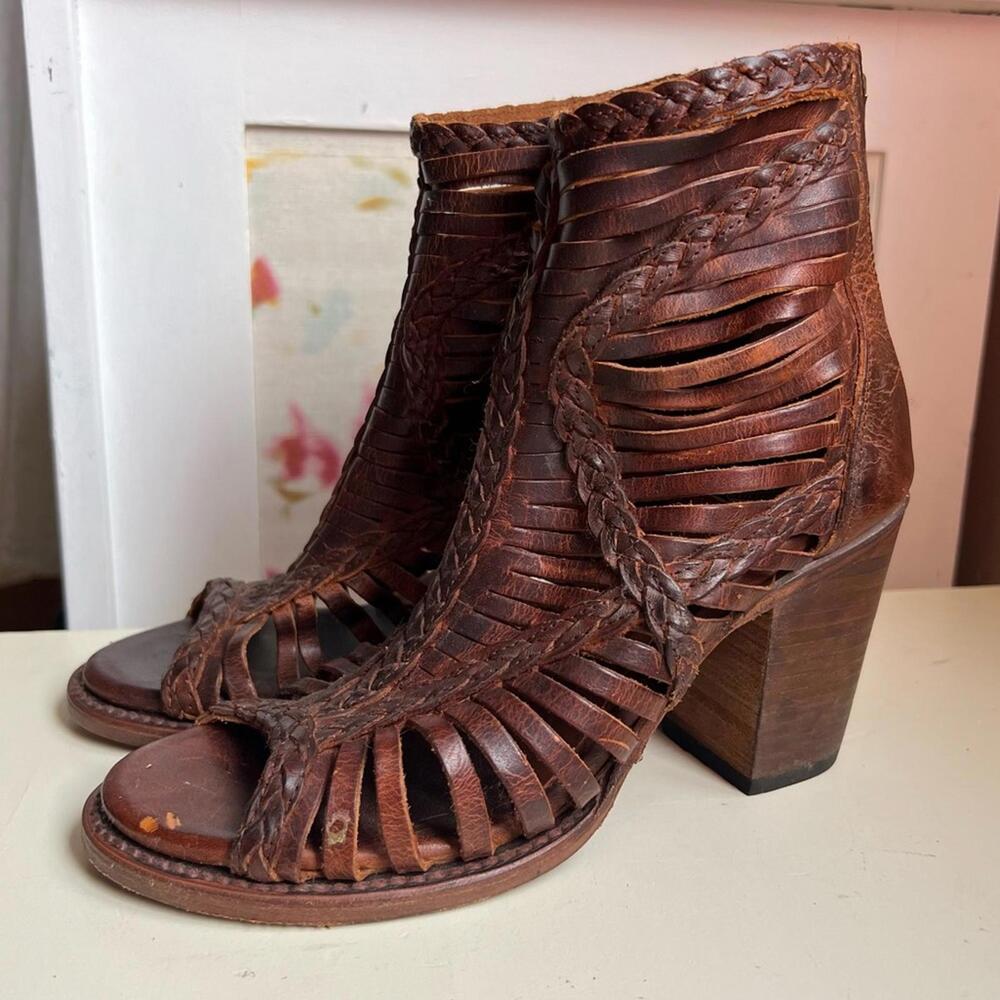 Freebird by Steven Bela Leather Heeled Sandals